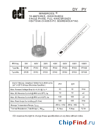 Datasheet PY05F manufacturer Electronic Devices