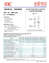 Datasheet 1N5393G manufacturer EIC