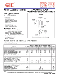 Datasheet AB125-C1500RG manufacturer EIC