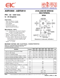 Datasheet ABR3501 manufacturer EIC