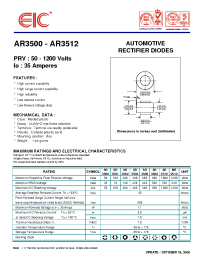 Datasheet AR3501 manufacturer EIC