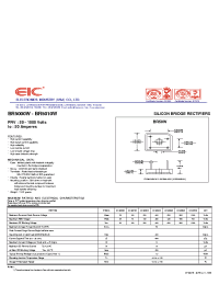 Datasheet BR5004W manufacturer EIC