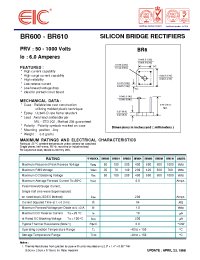 Datasheet BR604 manufacturer EIC