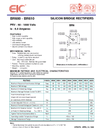 Datasheet BR608 manufacturer EIC