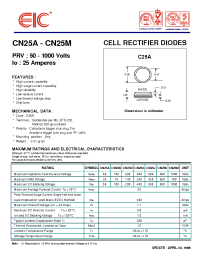 Datasheet CN25A manufacturer EIC