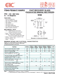Datasheet FB125-C1500RG manufacturer EIC