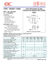 Datasheet FB380-C1000G manufacturer EIC