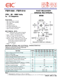 Datasheet FBR1504W manufacturer EIC