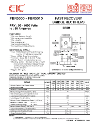 Datasheet FBR5000 manufacturer EIC