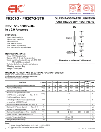 Datasheet FR202G manufacturer EIC