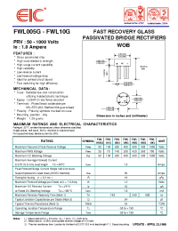 Datasheet FWL01G manufacturer EIC