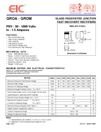 Datasheet GROA manufacturer EIC