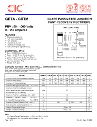 Datasheet GRTB manufacturer EIC