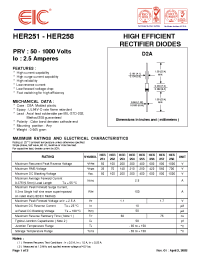 Datasheet HER251 manufacturer EIC