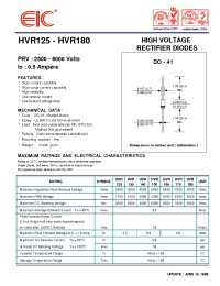 Datasheet HVR125 manufacturer EIC