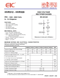 Datasheet HVR312 manufacturer EIC