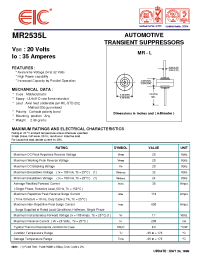 Datasheet MR2535 manufacturer EIC