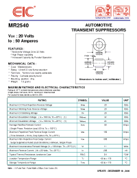 Datasheet MR2540 manufacturer EIC