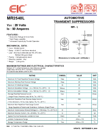 Datasheet MR2540L manufacturer EIC