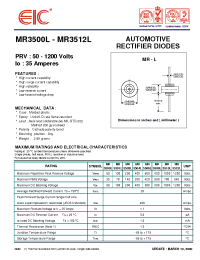 Datasheet MR3500L manufacturer EIC