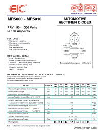 Datasheet MR5000 manufacturer EIC