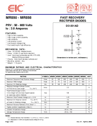 Datasheet MR851 manufacturer EIC