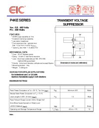 Datasheet P4KE47 manufacturer EIC