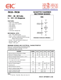 Datasheet RK39 manufacturer EIC