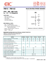 Datasheet RM10A manufacturer EIC