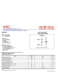 Datasheet RU3YX manufacturer EIC