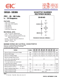 Datasheet SB330 manufacturer EIC