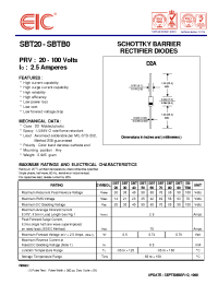 Datasheet SBT40 manufacturer EIC