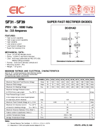 Datasheet SF33 manufacturer EIC