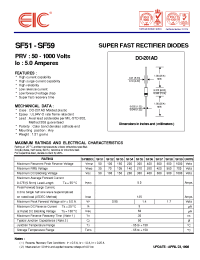 Datasheet SF54 manufacturer EIC