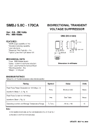 Datasheet SMBJ10CA manufacturer EIC
