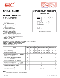 Datasheet SNOB manufacturer EIC