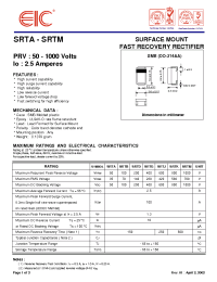 Datasheet SR2G manufacturer EIC