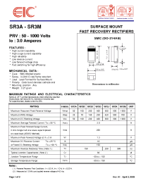 Datasheet SR3G manufacturer EIC