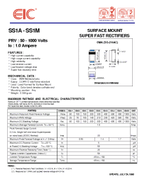 Datasheet SS1B manufacturer EIC