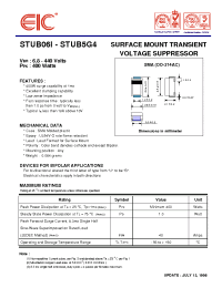 Datasheet STUB010 manufacturer EIC