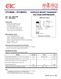 Datasheet STUB013 manufacturer EIC