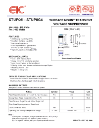 Datasheet STUP010 manufacturer EIC