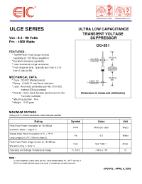 Datasheet ULCE10 manufacturer EIC