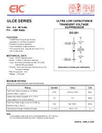 Datasheet ULCE64A производства EIC