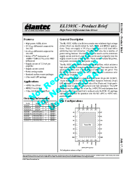 Datasheet EL1503CL manufacturer Elantec