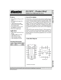 Datasheet EL1507C manufacturer Elantec