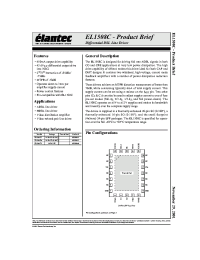 Datasheet EL1508CL manufacturer Elantec