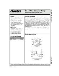 Datasheet EL1509CL manufacturer Elantec