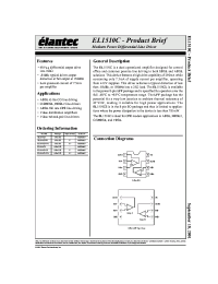 Datasheet EL1510 manufacturer Elantec