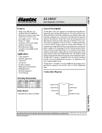 Datasheet EL1881CN manufacturer Elantec